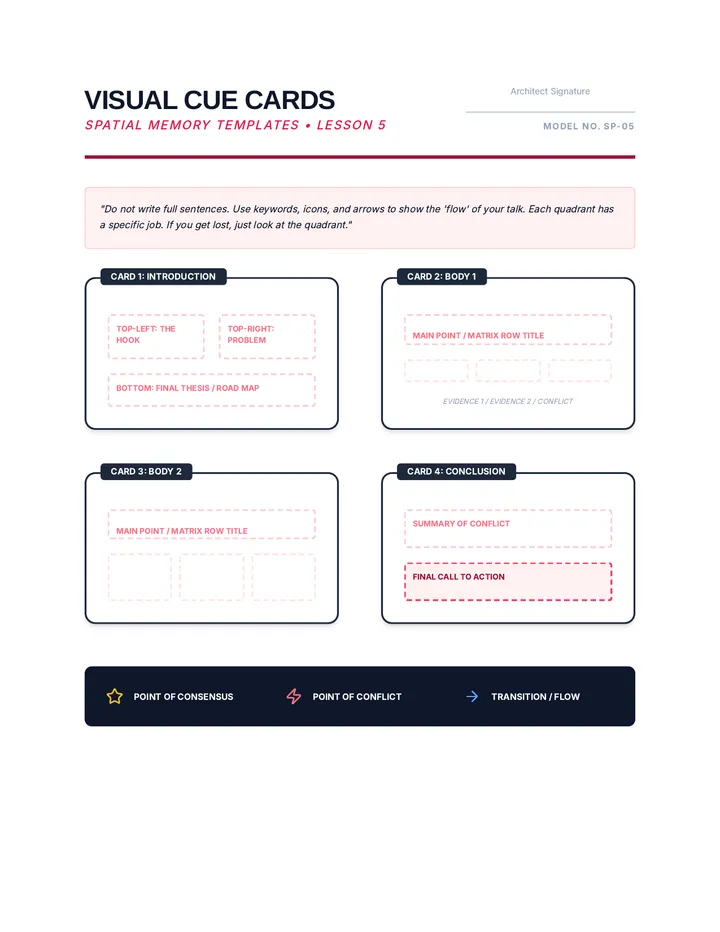 Visual Cue Card Templates