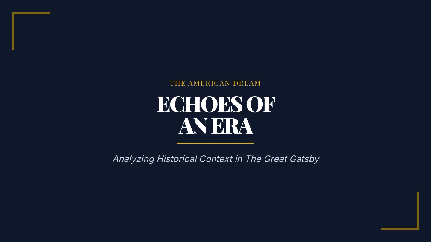 Gatsby Echoes Slides