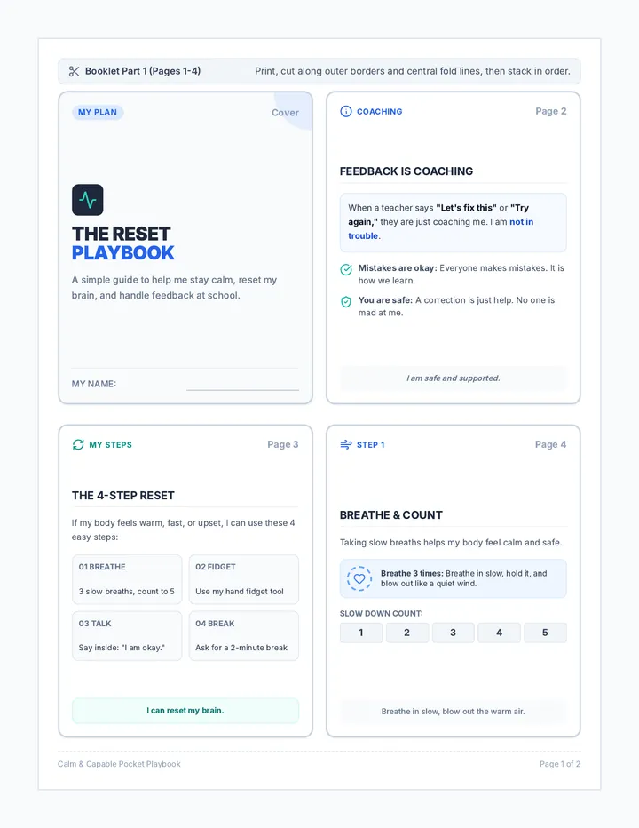 Reset Playbook Booklet