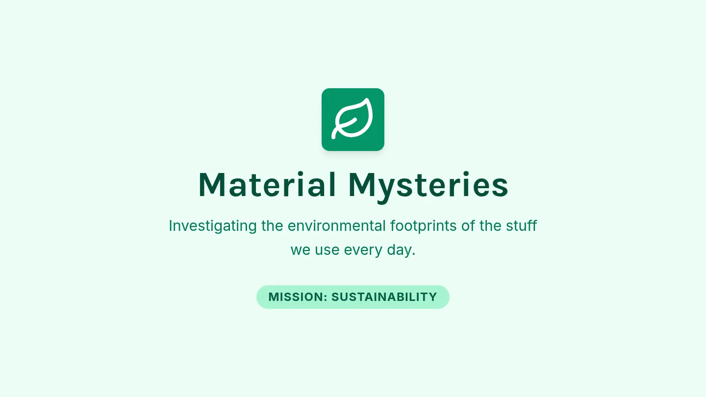 Material Mystery Slides