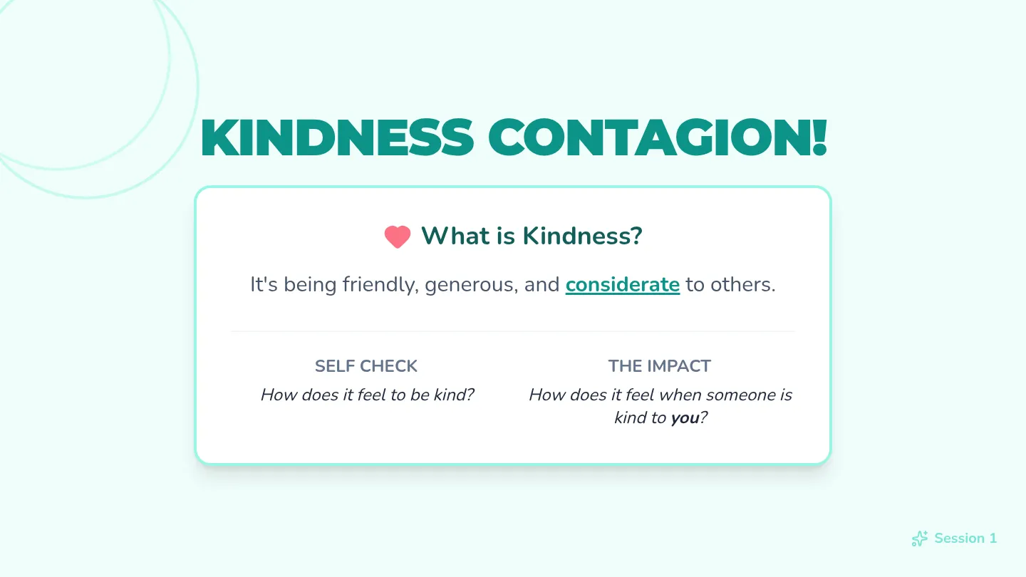 The Power of a Kind Act Slide Deck