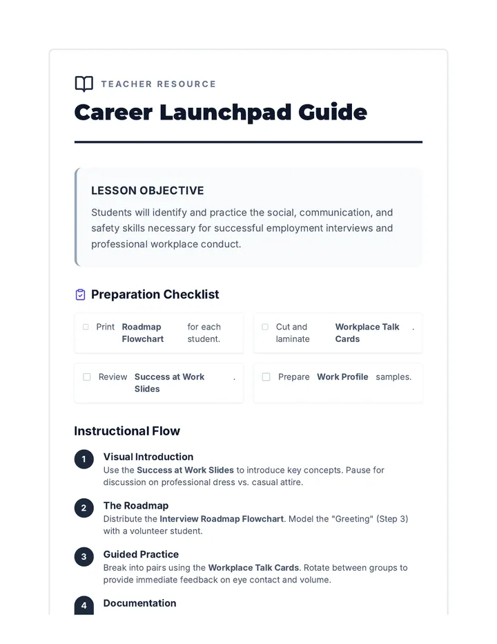 Career Launchpad Facilitator Guide