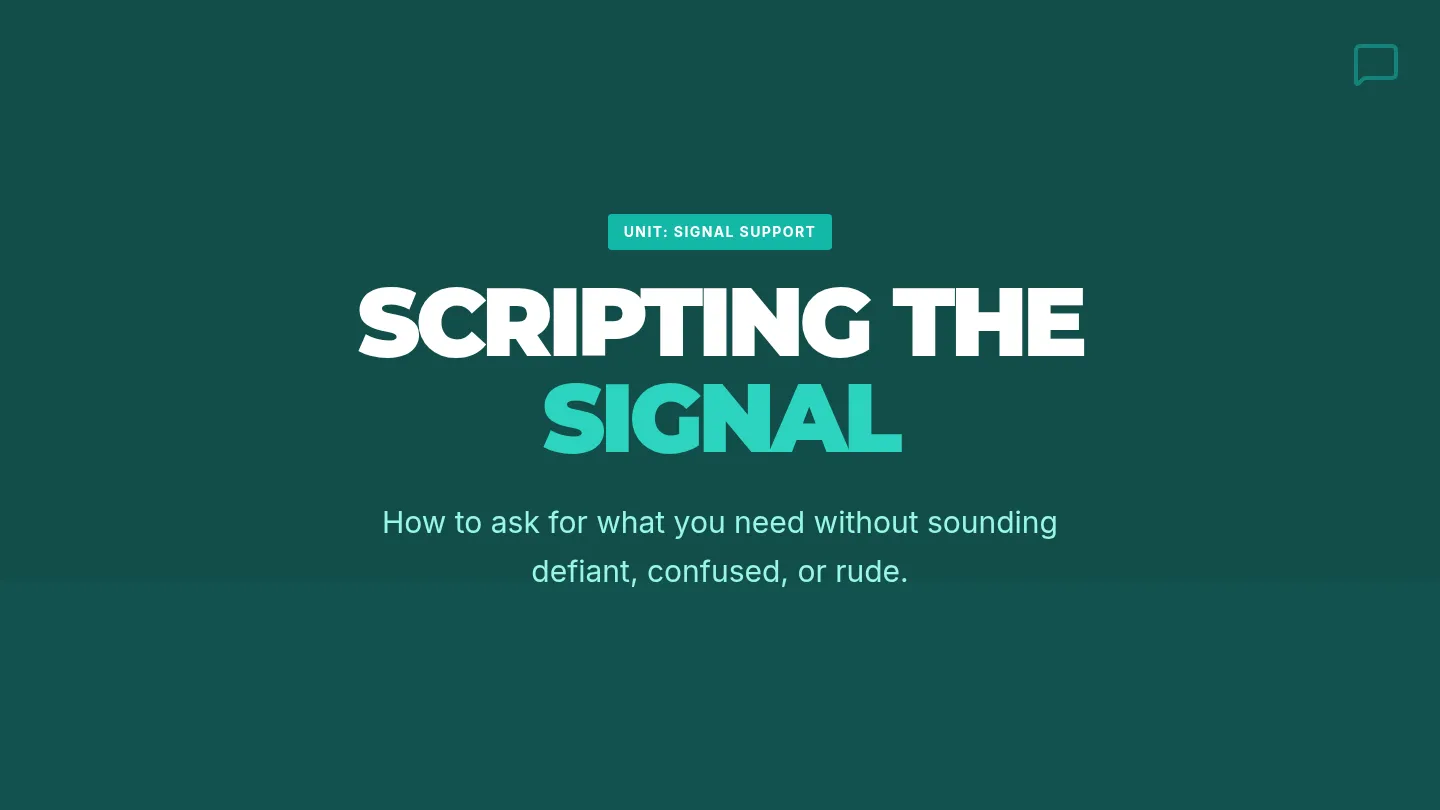 Scripting the Signal Slides