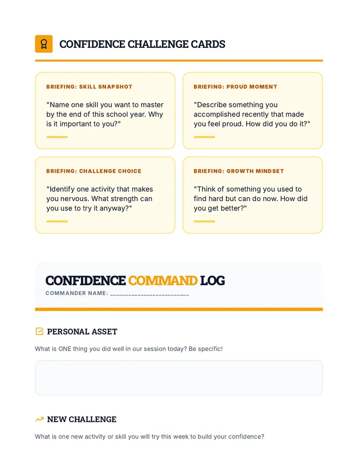 Session 5 Confidence Activity Pack