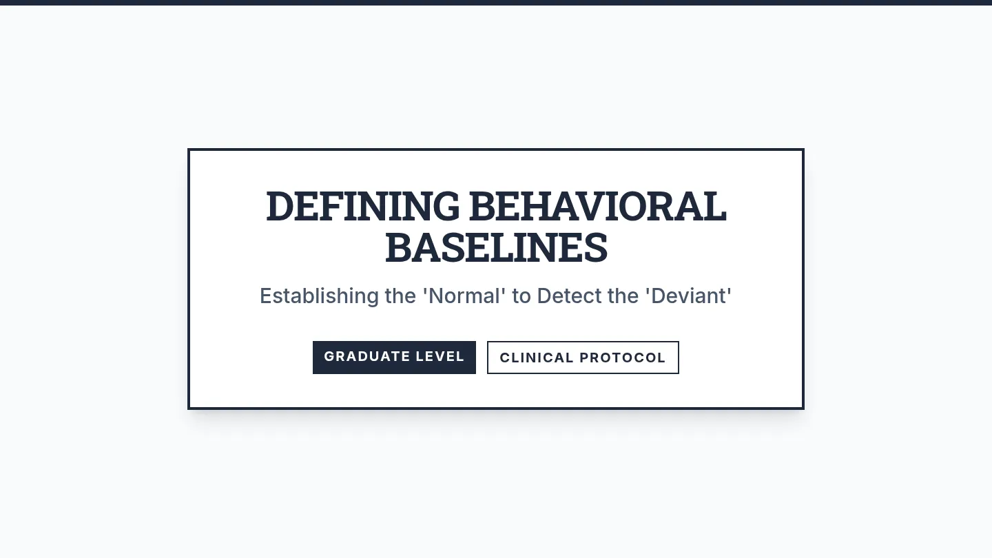 Baseline Introduction Slides