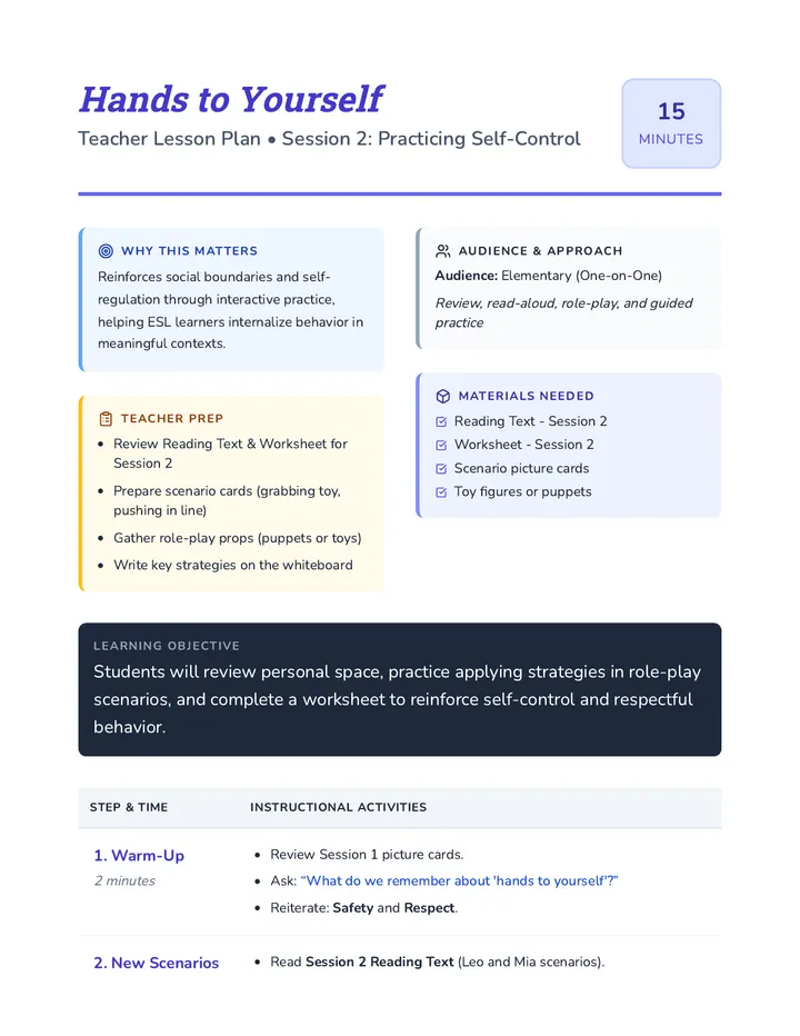 Session 2 Lesson Plan Guide