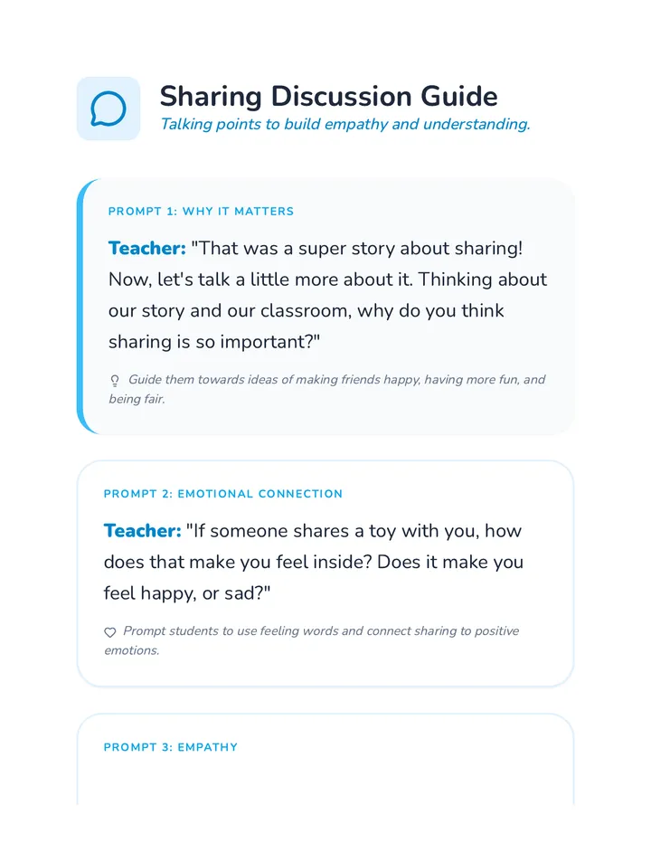 Sharing Discussion Guide