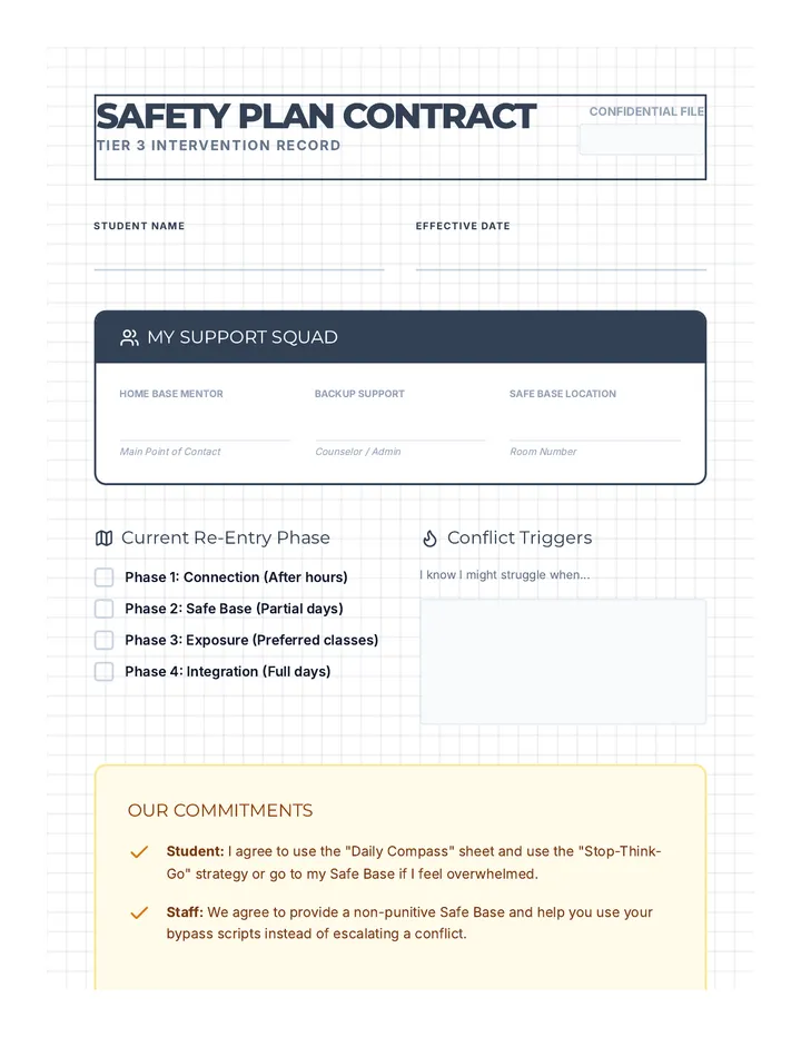 Safety Plan Contract