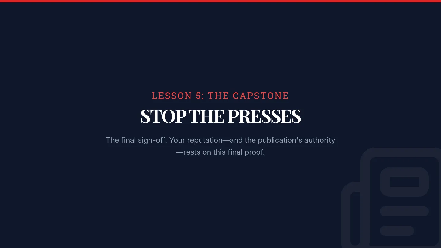 Senior Editor Slides