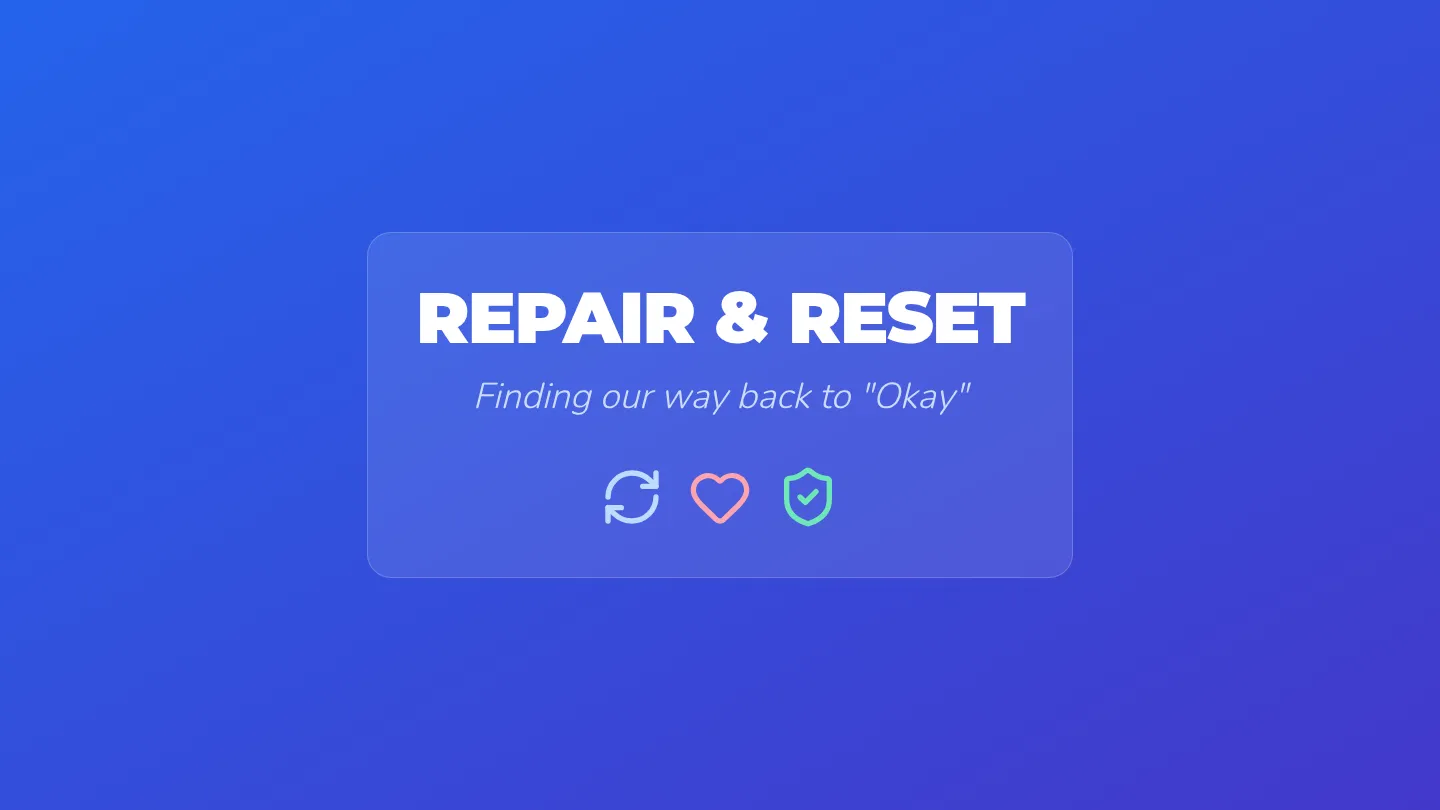 Repair and Reset Slides