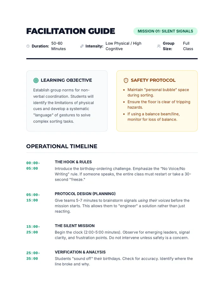 Silent Signals Facilitation Guide