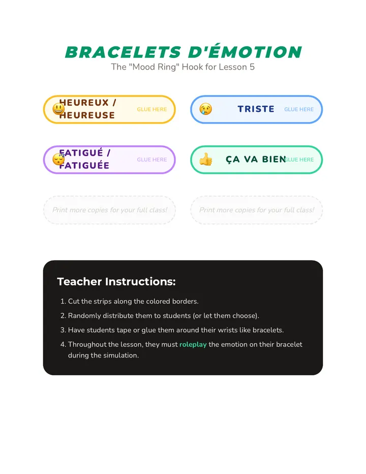 Mood Bracelets Template