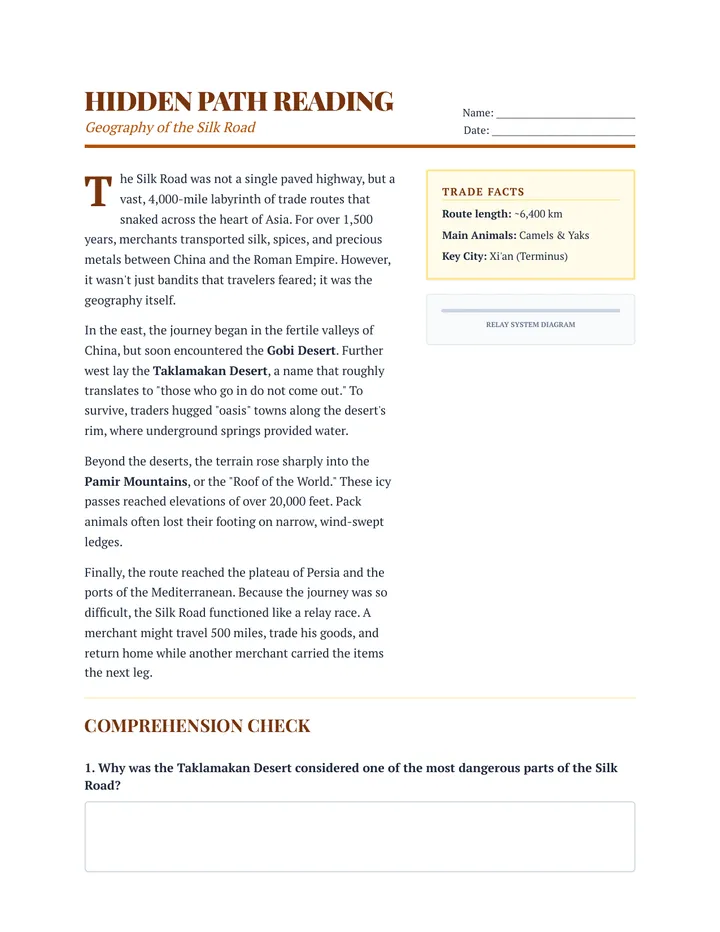 Hidden Path Reading