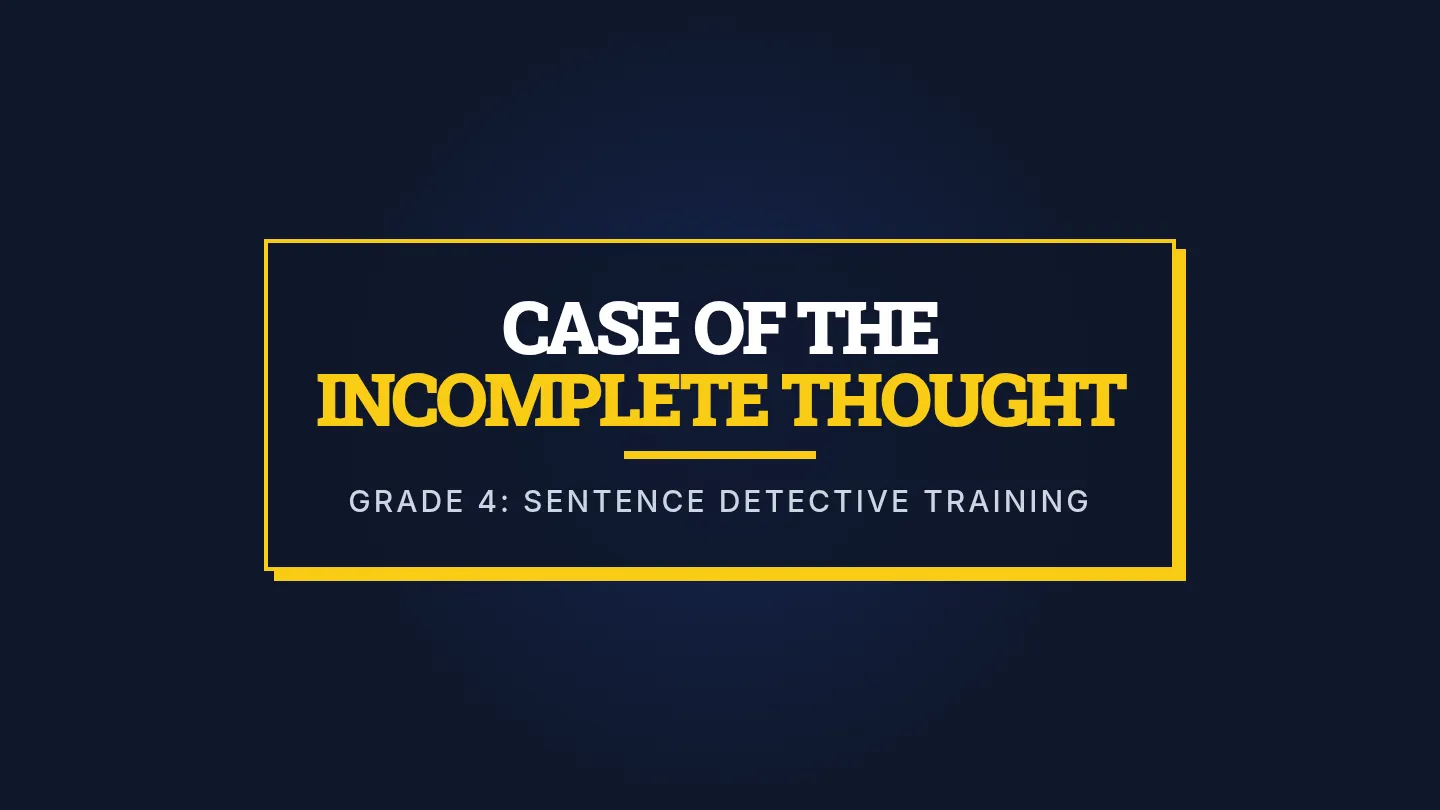 Detective Mission Slides