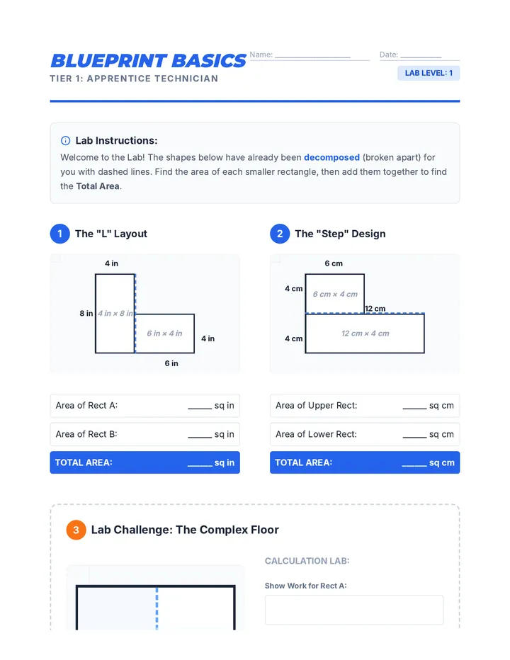 Blueprint Basics Worksheet