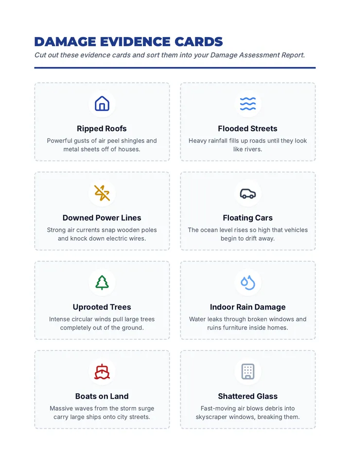 Damage Evidence Cards