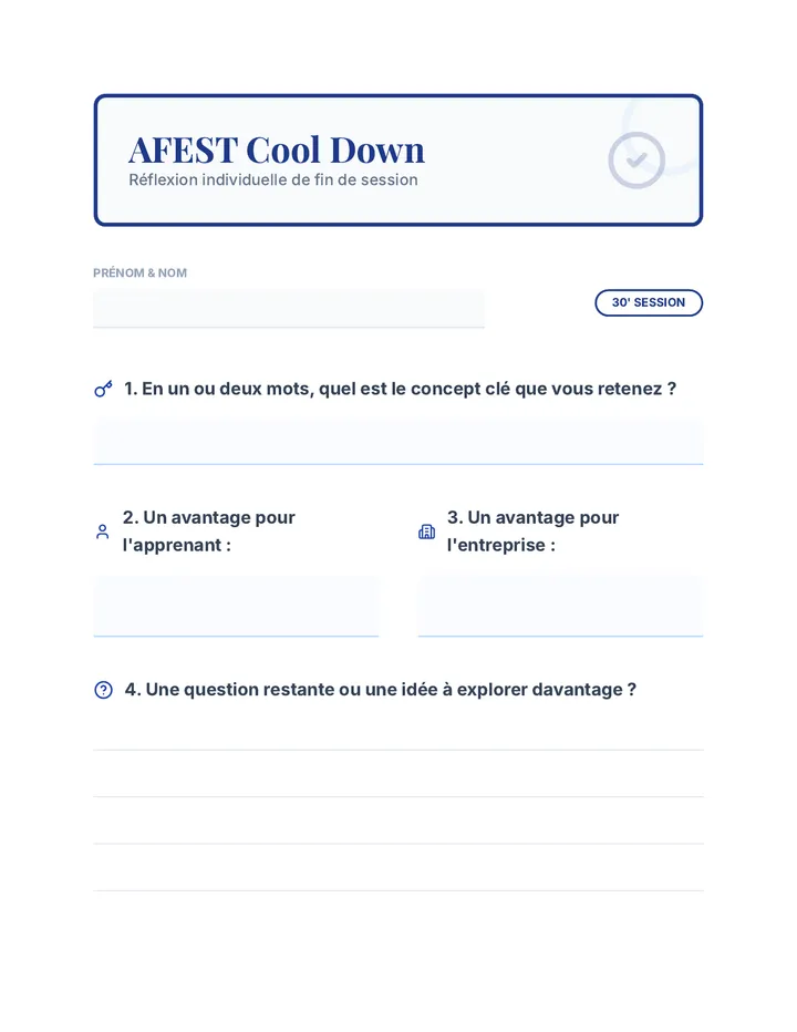 AFEST Cool Down