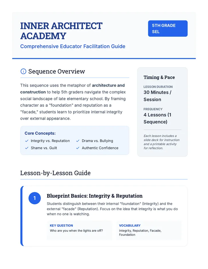 Architect Teacher Guide