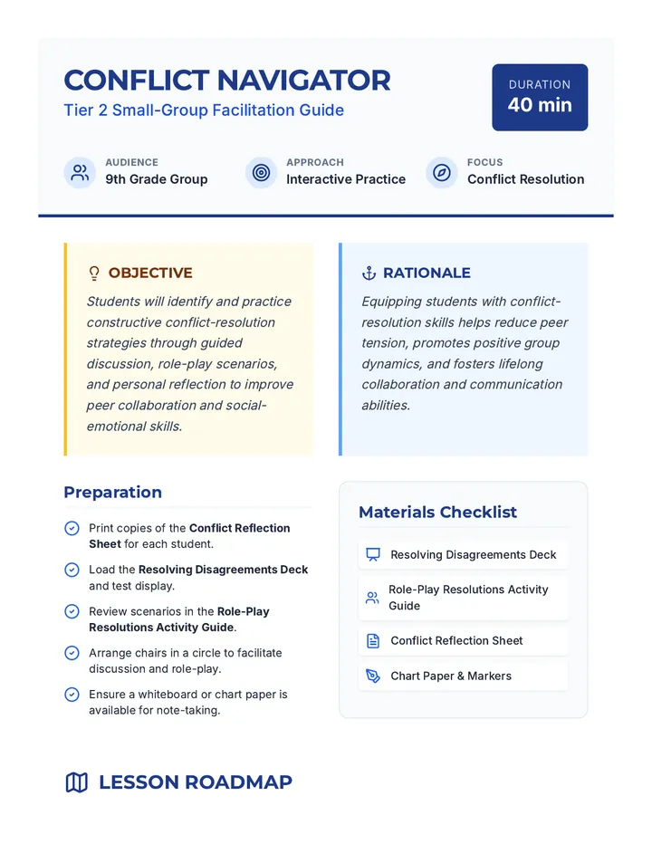 Conflict Navigator Teacher Guide