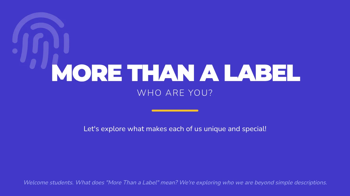 Who I Am Slide Deck