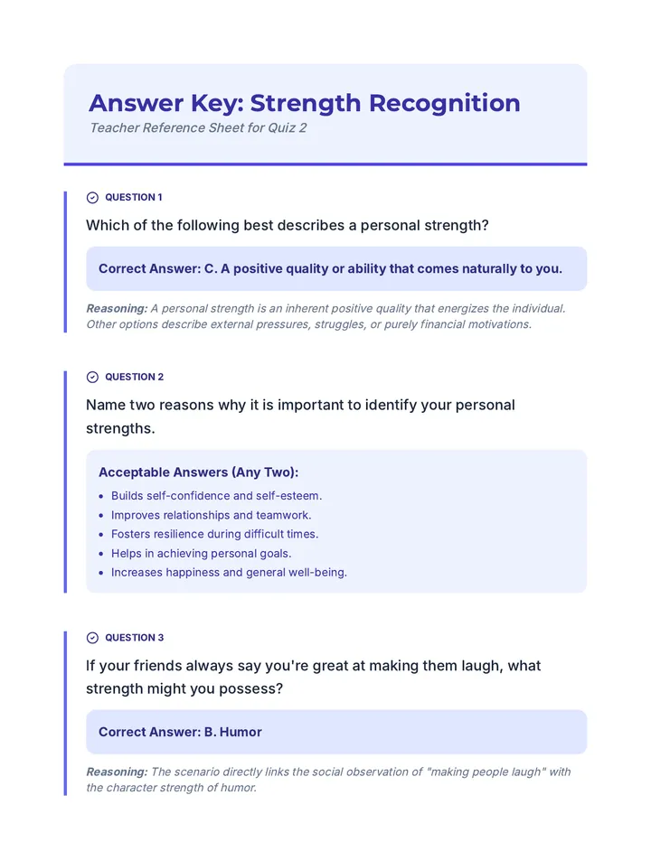 Inner Superpowers Answer Key