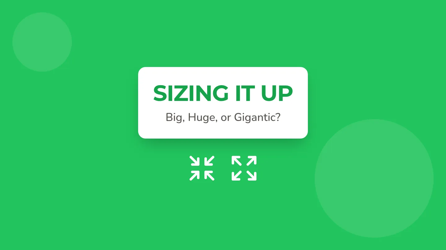 Sizing It Up Slides
