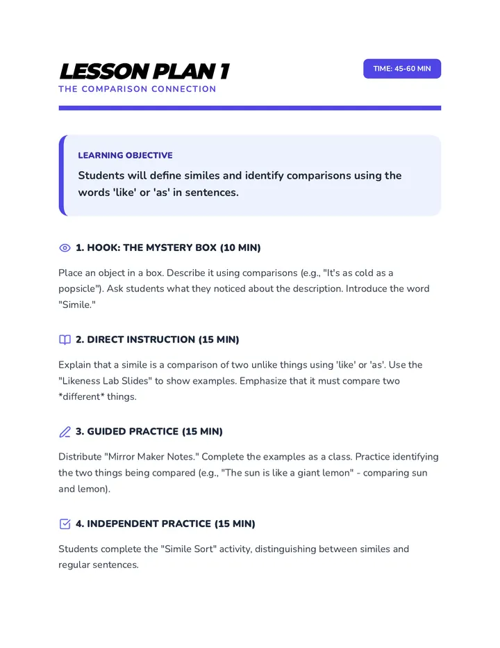 Lesson Plan 1 Introduction
