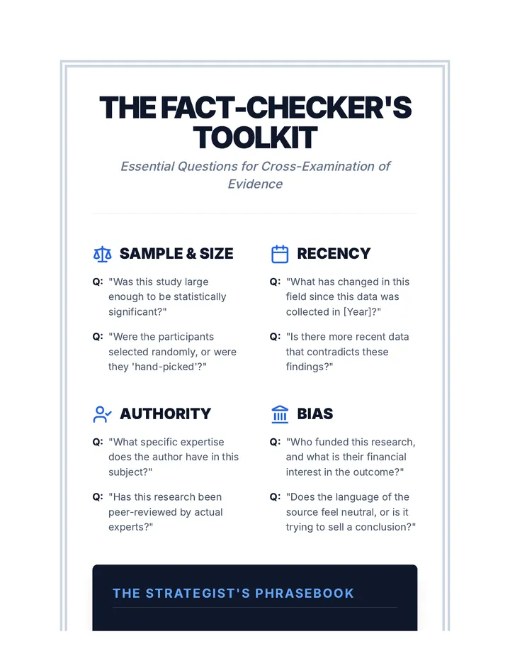Fact Checkers Toolkit Reference Sheet