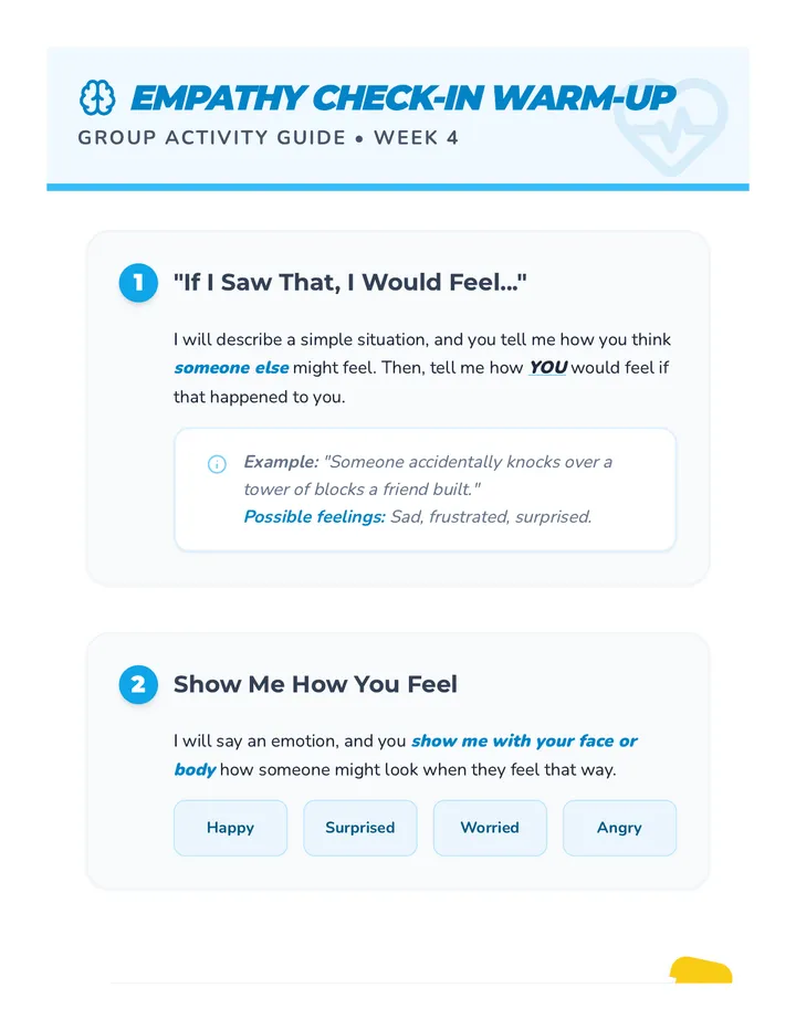Week 4 Empathy Check-in Warm-Up