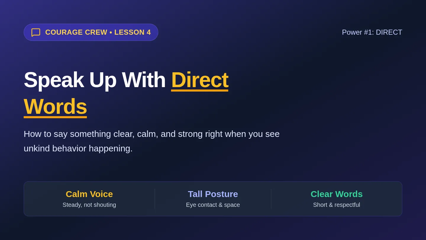 Direct Words Slides
