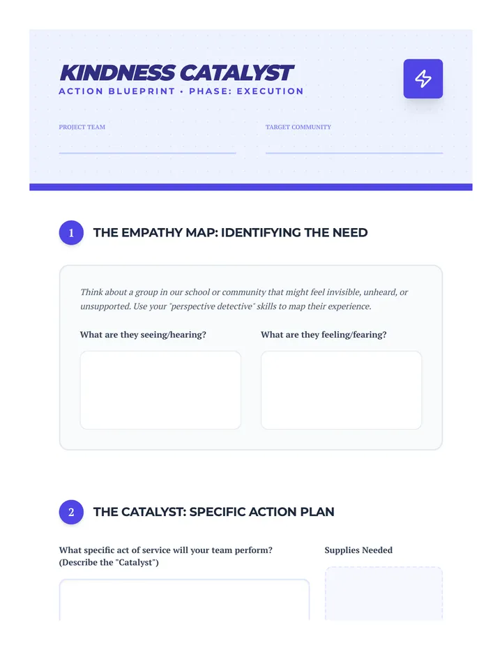 Kindness Catalyst Planner