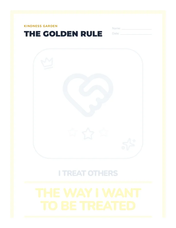 Golden Rule Coloring Sheet