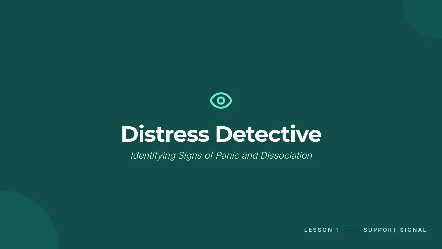 Distress Detective Slides