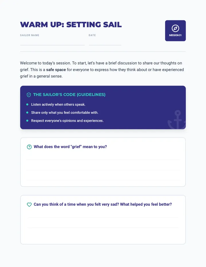 Warm Up Activity Worksheet