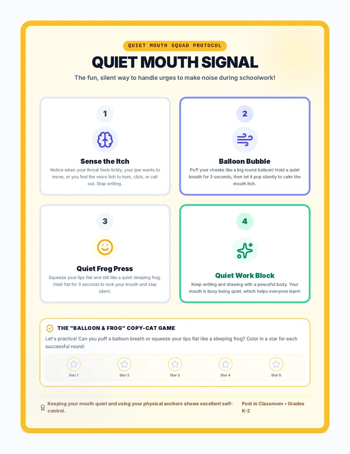 Quiet Mouth Poster