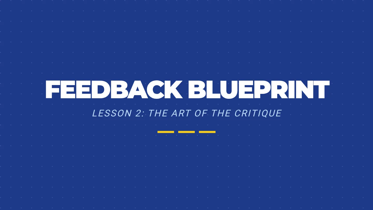 Constructive Critique Slides