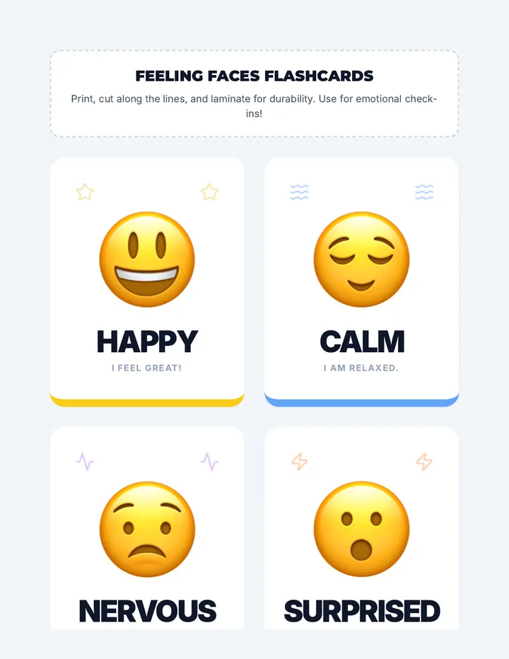Feeling Faces Cards