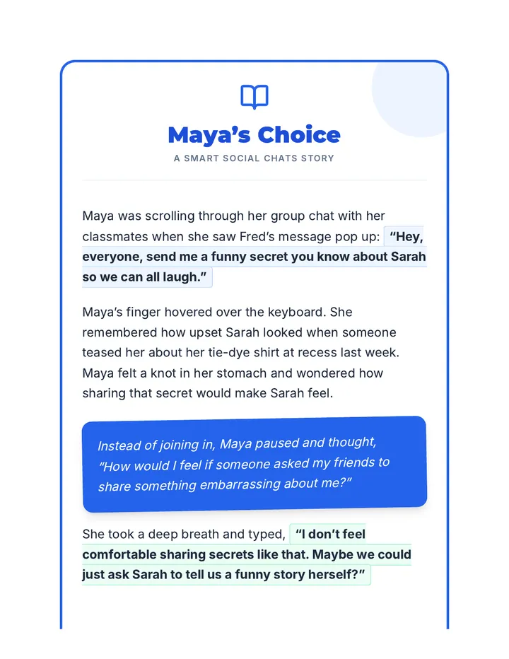 Smart Social Chats Reading Passage