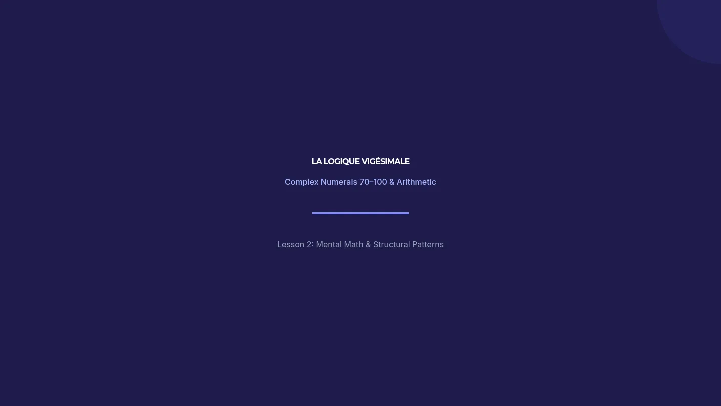 Complex Numerals Slides