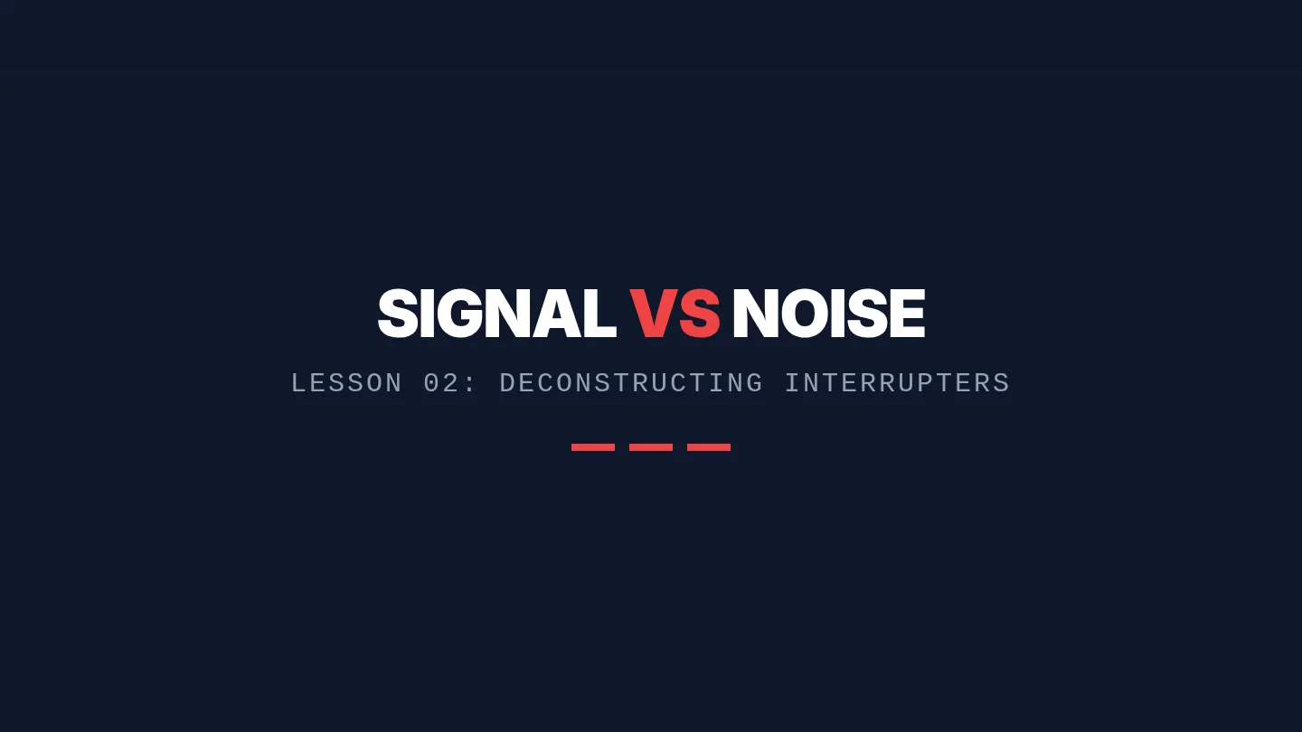 Signal vs Noise Slides