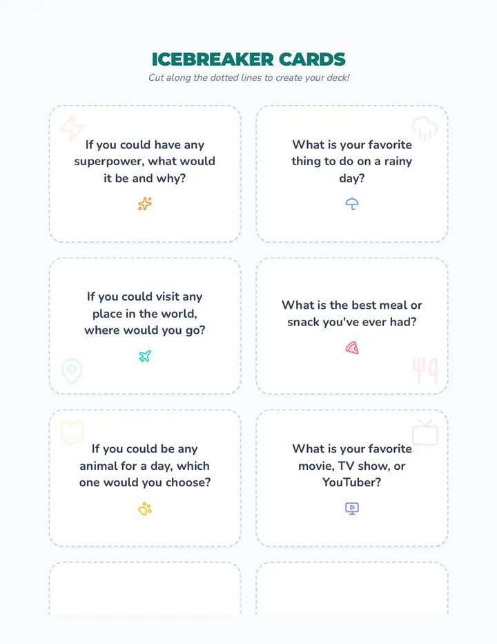 Icebreaker Cards