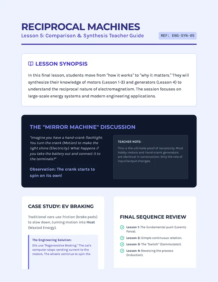 Reciprocal Machines Teacher Guide
