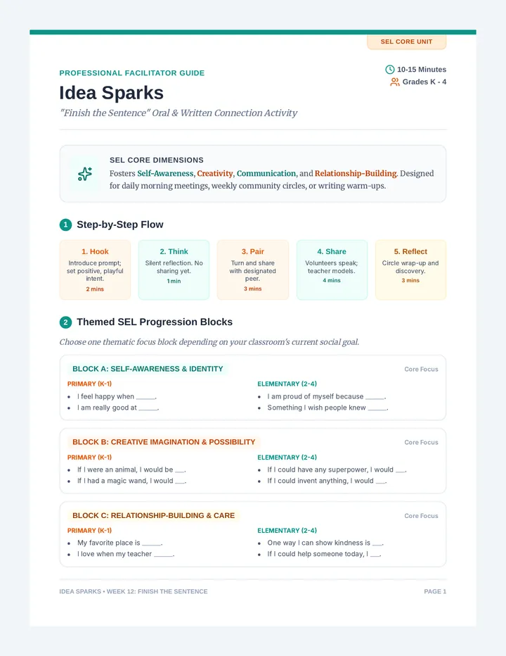 Idea Sparks Facilitator Guide
