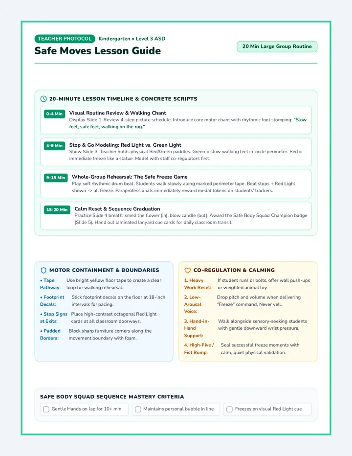 Safe Moves Teacher Guide