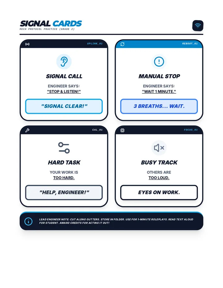 Signal Scenario Cards