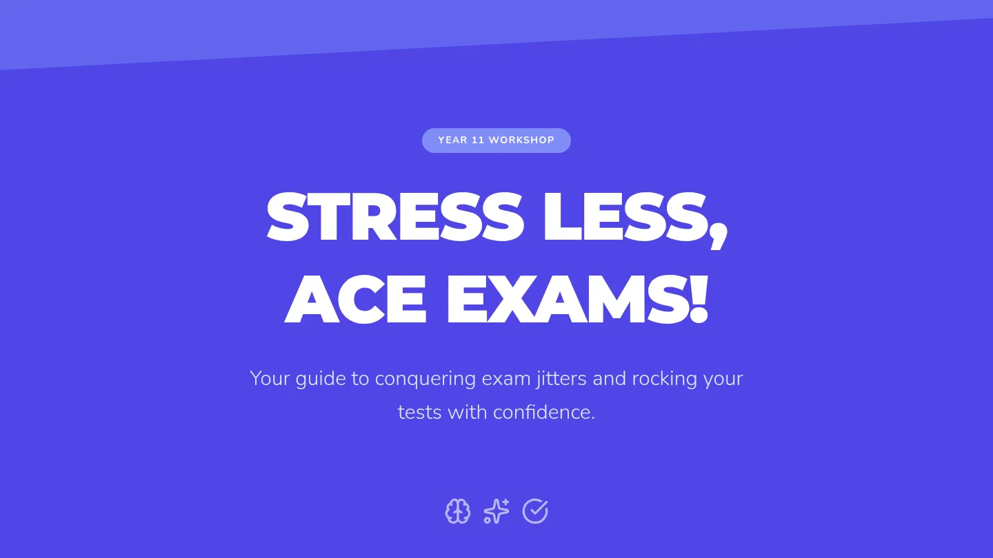Stress Less Ace Exams Slides