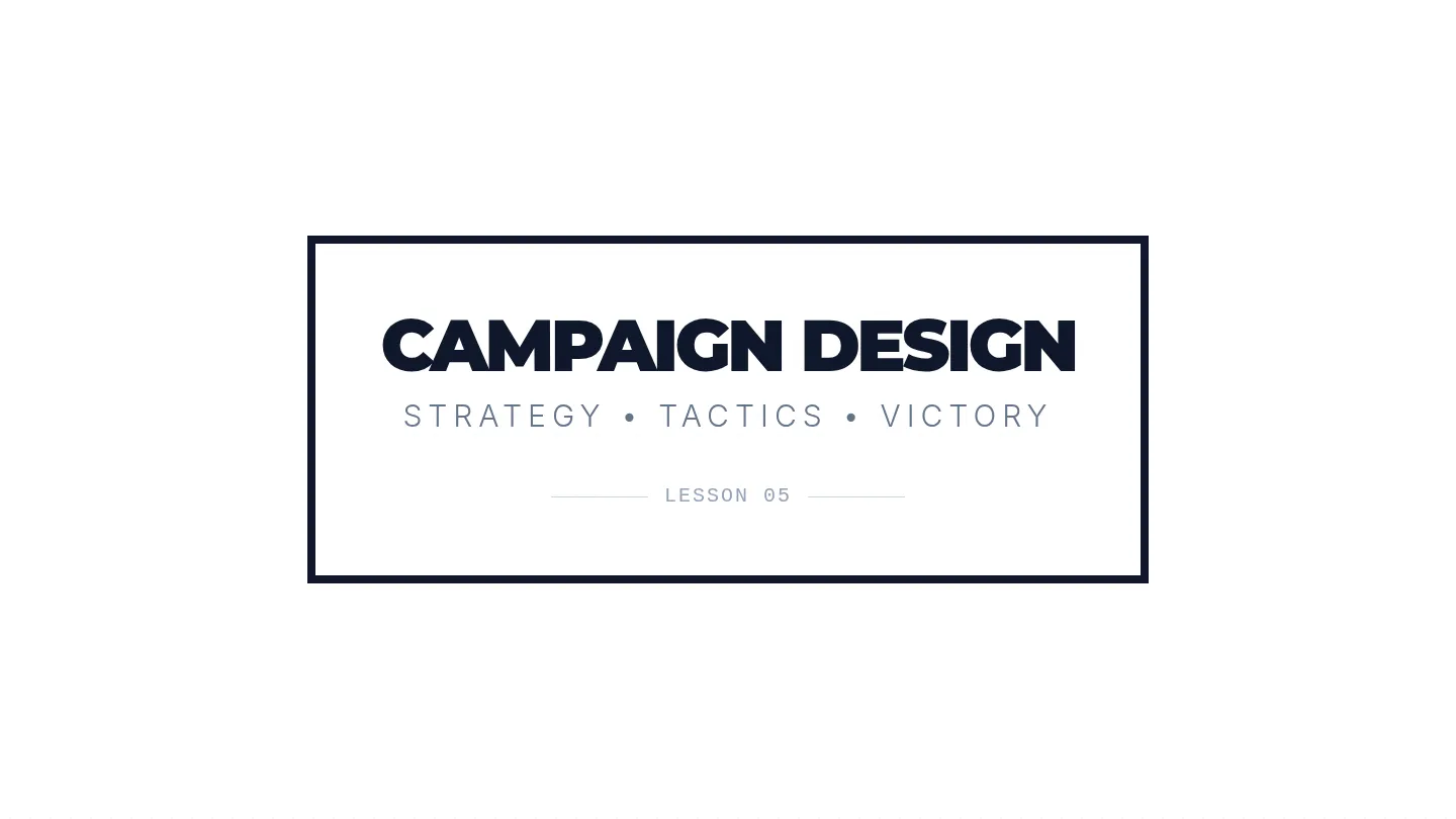 Campaign Design Slides