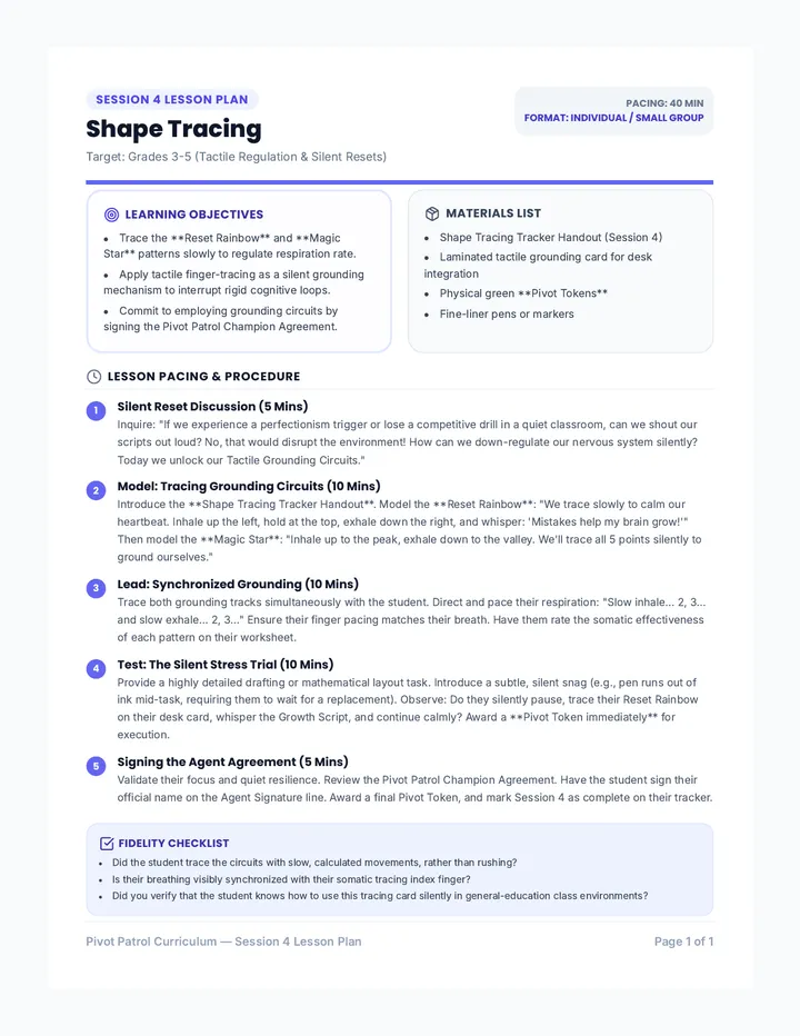 Session 4 Lesson Plan