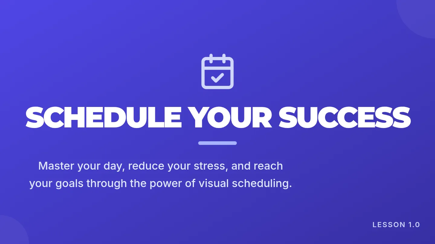 Schedule Success Slide Deck