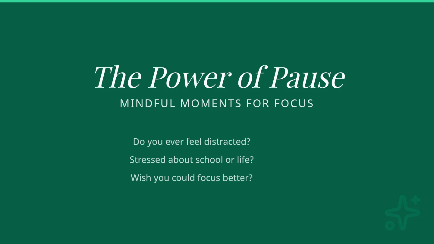 The Power of Pause Slide Deck